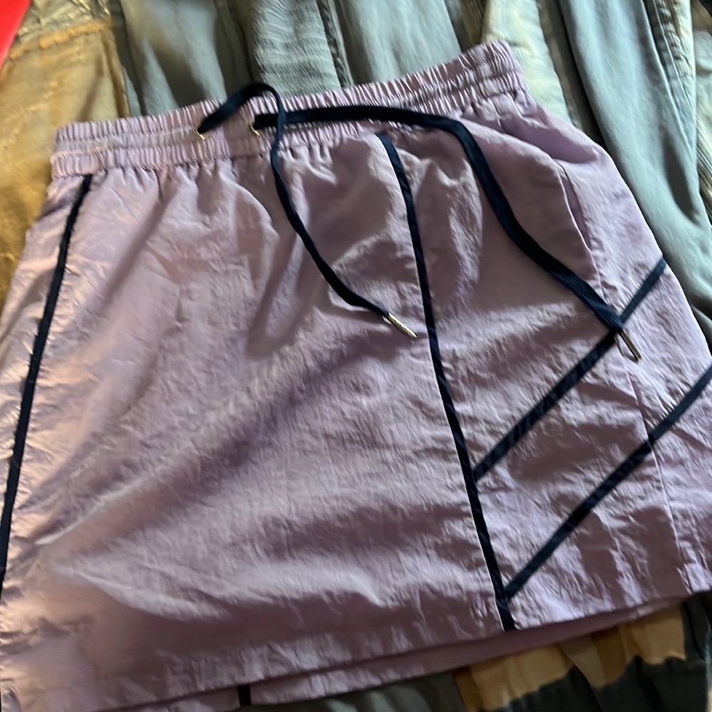 Uo Purple windbreaker skirt tiny medium